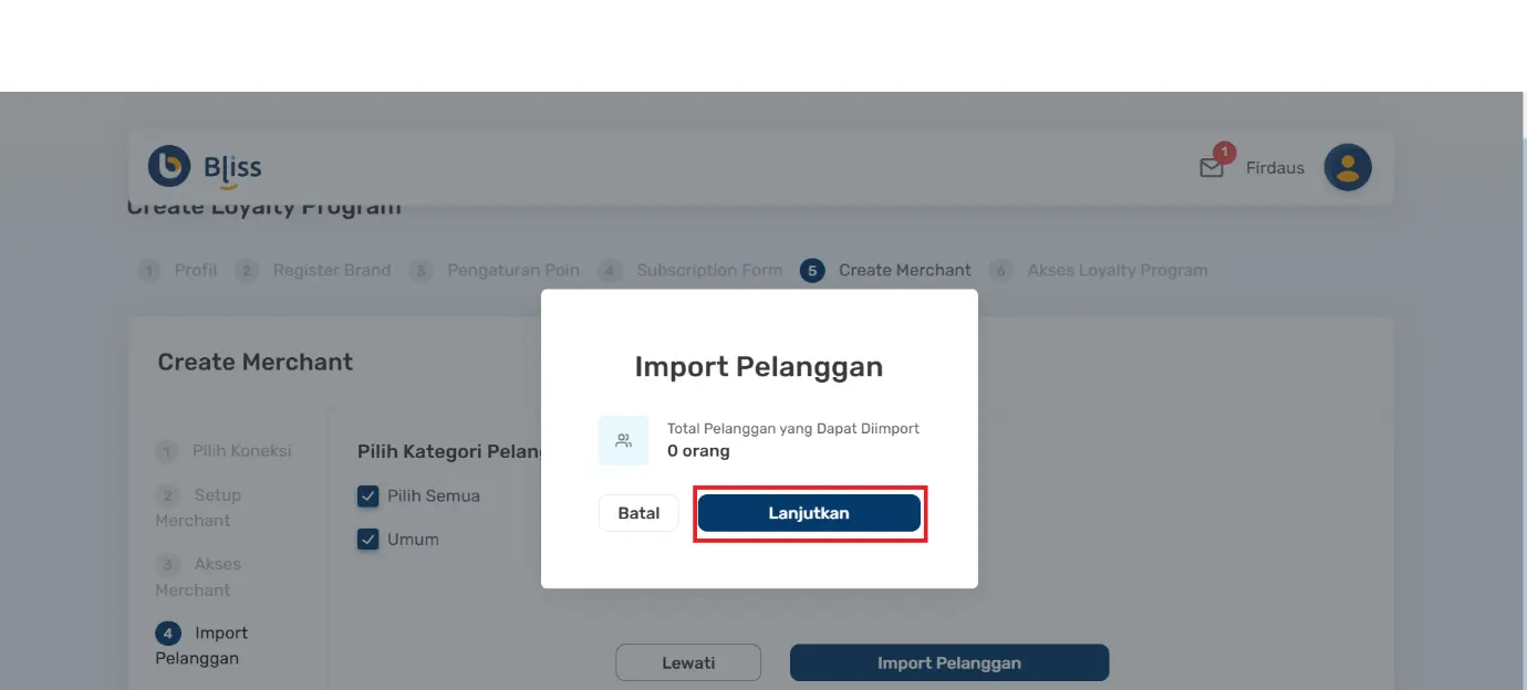 membuat merchant dengan Accurate